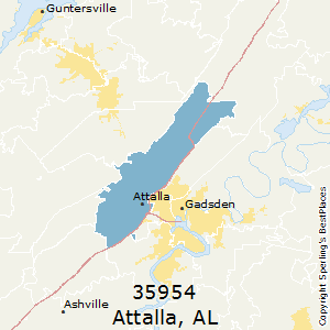 Attalla,Alabama County Map