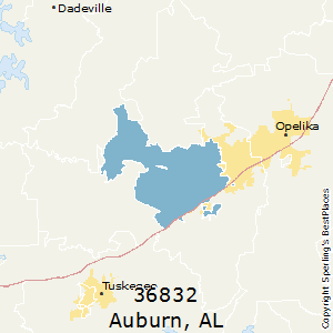 Auburn,Alabama County Map