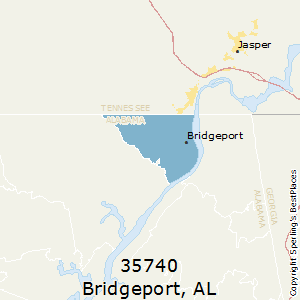 Bridgeport,Alabama County Map
