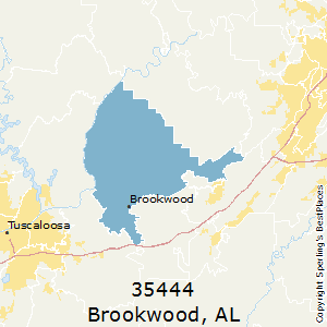 Brookwood,Alabama County Map