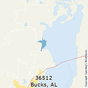 Bucks,Alabama County Map