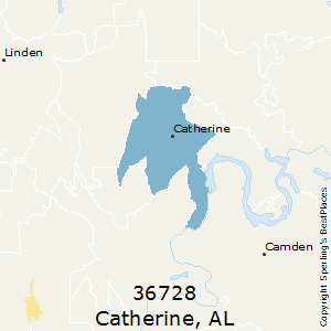 Catherine,Alabama County Map