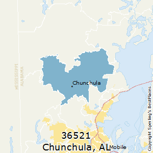 Chunchula,Alabama County Map