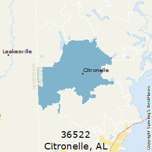 Citronelle,Alabama County Map