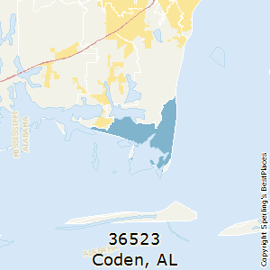 Coden,Alabama County Map