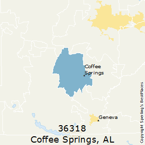 Coffee_Springs,Alabama County Map
