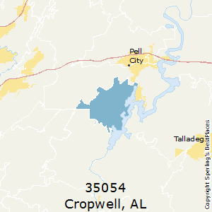 Cropwell,Alabama County Map