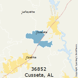 Cusseta,Alabama County Map