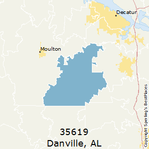 Danville,Alabama County Map