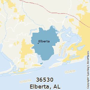 Elberta,Alabama County Map