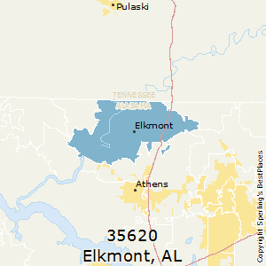 Elkmont,Alabama County Map
