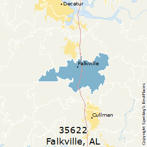 Falkville,Alabama County Map