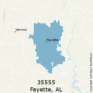 Fayette,Alabama County Map
