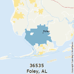 Foley,Alabama(36535) Zip Code Map