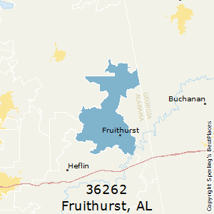 Fruithurst,Alabama County Map