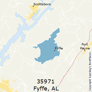 Fyffe,Alabama County Map
