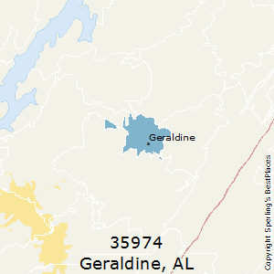 Geraldine,Alabama County Map