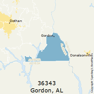 Gordon,Alabama County Map