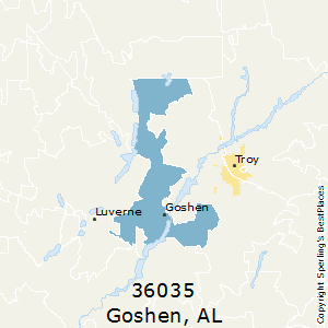 Goshen,Alabama County Map