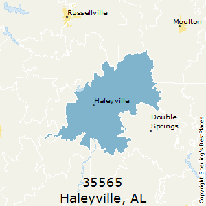 Haleyville,Alabama County Map