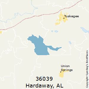 Hardaway,Alabama County Map