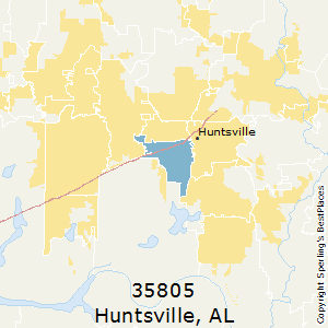 Huntsville,Alabama(35805) Zip Code Map
