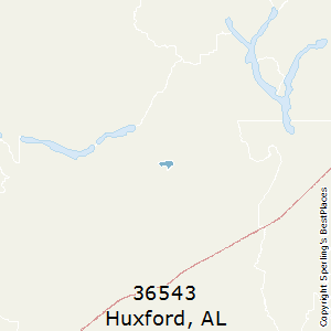 Huxford,Alabama County Map