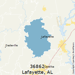 Lafayette,Alabama County Map
