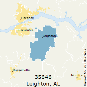 Leighton,Alabama County Map