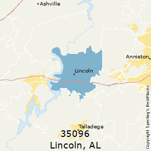 Lincoln,Alabama County Map