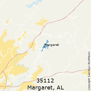 Margaret,Alabama County Map