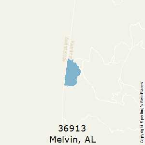Melvin,Alabama County Map