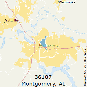 Montgomery,Alabama County Map
