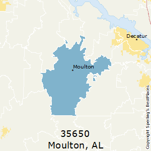 Moulton,Alabama County Map