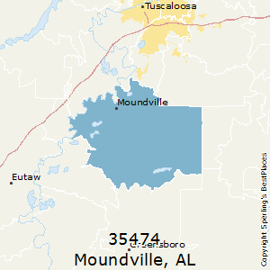 Moundville,Alabama County Map