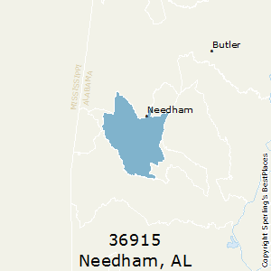 Needham,Alabama County Map