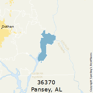 Pansey,Alabama County Map