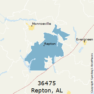 Repton,Alabama County Map