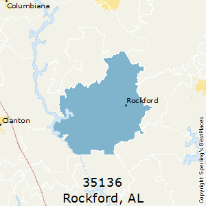 Rockford,Alabama County Map