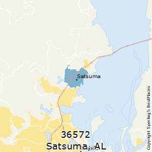 Satsuma,Alabama County Map