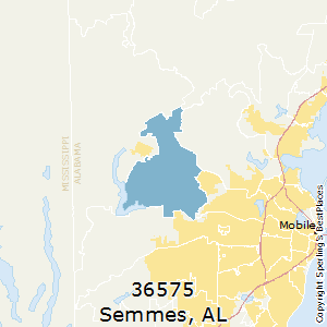 Semmes,Alabama County Map