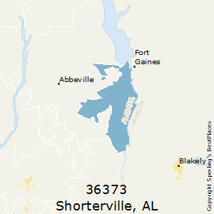 Shorterville,Alabama County Map