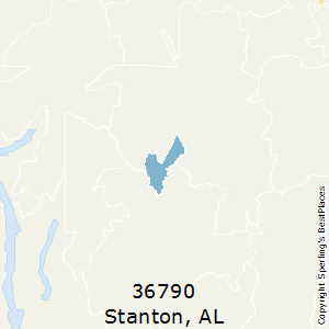 Stanton,Alabama(36790) Zip Code Map