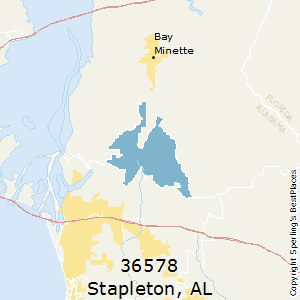 Stapleton,Alabama County Map