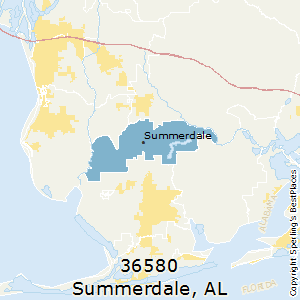 Summerdale,Alabama County Map