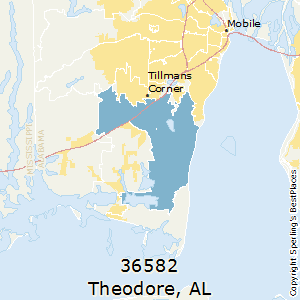 Theodore,Alabama County Map