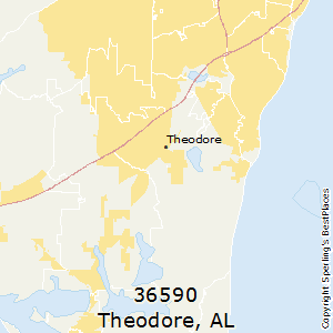 Theodore,Alabama County Map
