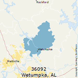 Wetumpka,Alabama County Map