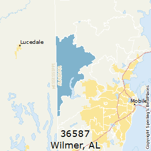 Wilmer,Alabama County Map