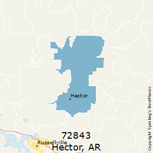 Hector,Arkansas County Map